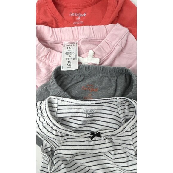 Baby Girl's - 2 Dresses, 2 Shorts & 1 Shirt, and 1 Body Suit - Size - 12 M - Picture 9 of 10
